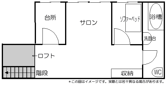 マレ地区の間取り図